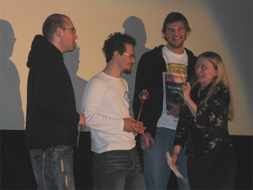 Die Filmemacher des Films “Buddah“ bei der Preisverleihung ©Medienzentrum Parabol
