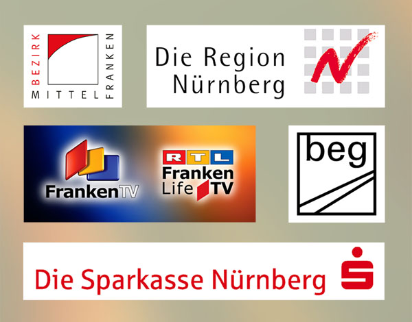 Die 5 Logos der Untersttzer des 17. Mittelfrnkischen Jugendfilmfestivals ©Parabol