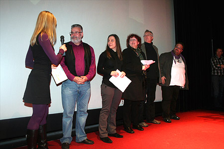 Moderatorin mit der Fachjury auf der Bühne ©Parabol Moderatorin mit der Fachjury auf der Bühne ©Parabol